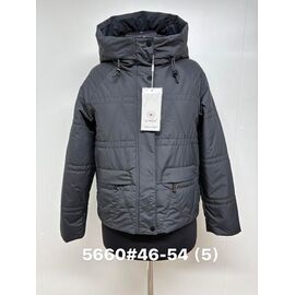 Куртка жіноча демісезонна 5660 black р.46-54 "Jacket" недорого оптом від прямого постачальника