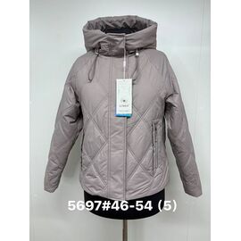 Куртка жіноча демісезонна 5697 beige р.46-54 "Jacket" недорого оптом від прямого постачальника