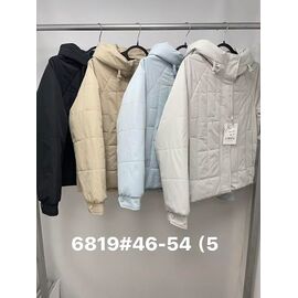 Куртка жіноча демісезонна 6819 l.beige р.46-54 "Jacket" недорого оптом від прямого постачальника