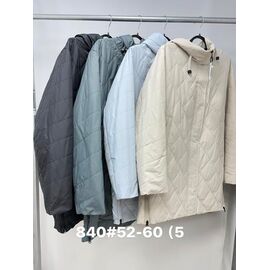 Куртка жіноча демісезонна 840 beige р.52-60 "Jacket" недорого оптом від прямого постачальника