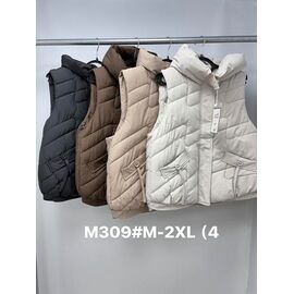 Жилетка жіноча M309 black р.M-2XL "Jacket" недорого оптом від прямого постачальника