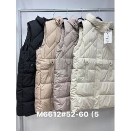 Жилетка жіноча M6612 milk р.52-60 "Jacket" недорого оптом від прямого постачальника