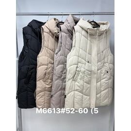 Жилетка жіноча M6613 d.beige р.52-60 "Jacket" недорого оптом від прямого постачальника