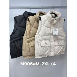 Жилетка жіноча M906 d.beige р.M-2XL "Jacket" недорого оптом від прямого постачальника
