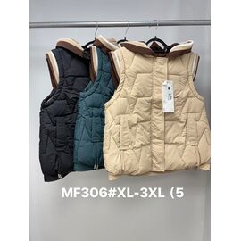 Жилетка жіноча MF306 beige р.XL-3XL "Jacket" недорого оптом від прямого постачальника