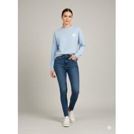 Светр жіночий 0717 l.blue р.one size "Little Secret" недорого оптом від прямого постачальника