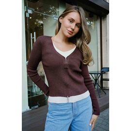 Кофта жіноча 323 d.brown р.one size "Little Secret" недорого оптом від прямого постачальника