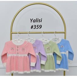 Фотография Платье тёплое женское 359 pink р.90-130 "Yalisi" недорого оптом от прямого поставщика