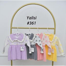 Фотография Платье тёплое женское 361 lilac р.90-130 "Yalisi" недорого оптом от прямого поставщика