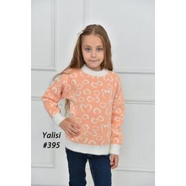 Фотография Свитер женский 395 orange р.110-150 "Yalisi" недорого оптом от прямого поставщика