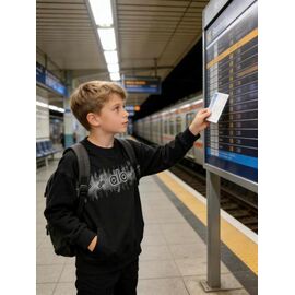 Светр жіночий 8001 black р.120-160 "Yalisi" недорого оптом від прямого постачальника