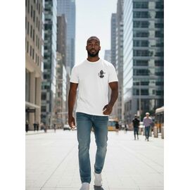 Футболка чоловіча 26060 white р.M-3XL "2BRO" недорого оптом від прямого постачальника