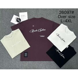 Футболка чоловіча 26097 beige р.L-4XL "2BRO" недорого оптом від прямого постачальника