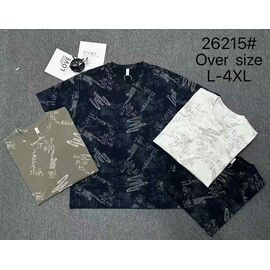 Футболка чоловіча 26215 black р.L-4XL "2BRO" недорого оптом від прямого постачальника