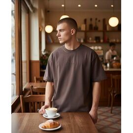 Футболка чоловіча 80426 brown р.M-2XL "2BRO" недорого оптом від прямого постачальника