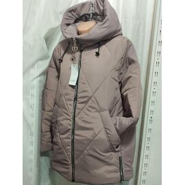 Куртка жіноча зимова 169 brown р.54-60 "Galina" недорого оптом від прямого постачальника