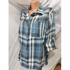 Сорочка жіноча GL7 l.blue р.S-L "Galina" недорого оптом від прямого постачальника