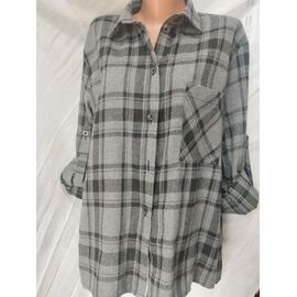 Сорочка жіноча GL8 grey р.S-L "Galina" недорого оптом від прямого постачальника