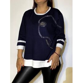 Туніка жіноча 2783 navy р.50-54 "Kosta" недорого оптом від прямого постачальника