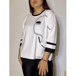 Туніка жіноча 2783 white р.50-54 "Kosta" недорого оптом від прямого постачальника