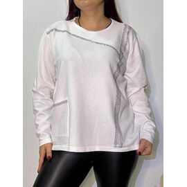 Светр жіночий 2785 white р.50-54 "Kosta" недорого оптом від прямого постачальника