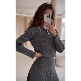 Костюм жіночий 3144 grey р.42-46 "Kosta" недорого оптом від прямого постачальника