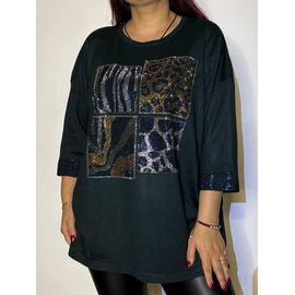 Туніка жіноча 7725-47 green р.52-58 "Kosta" недорого оптом від прямого постачальника