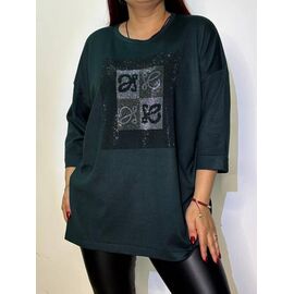 Туніка жіноча 7725-48 green р.52-58 "Kosta" недорого оптом від прямого постачальника