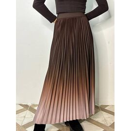 Спідниця жіноча 9581 brown-beige р.44-48 "Kosta" недорого оптом від прямого постачальника