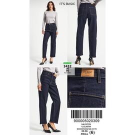 Джинси жіночі 3432-7W5-50 navy р.32-36 "Jeans Style" недорого оптом від прямого постачальника