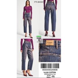 Джинси жіночі 3240-2W5-10 blue р.32-36 "Jeans Style" недорого оптом від прямого постачальника