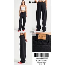 Джинси жіночі 2952-1W5-1 black р.34-40 "Jeans Style" недорого оптом від прямого постачальника