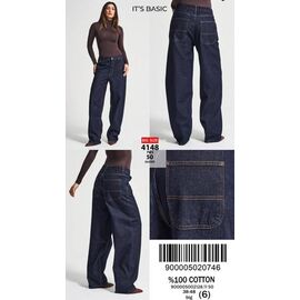 Джинси жіночі 4148-7W5-50 blue р.38-48 "Jeans Style" недорого оптом від прямого постачальника