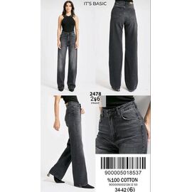 Джинси жіночі 2478-2S6-1 d.grey р.34-42 "Jeans Style" недорого оптом від прямого постачальника