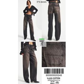 Джинси жіночі 3097-17W5-62 brown р.32-36 "Jeans Style" недорого оптом від прямого постачальника