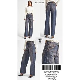 Джинси жіночі 2499-2W5-10 blue р.34-42 "Jeans Style" недорого оптом від прямого постачальника