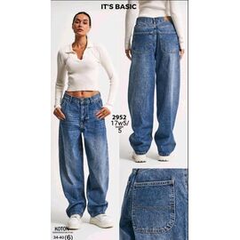 Джинси жіночі 2952-17W5-5 blue р.34-40 "Jeans Style" недорого оптом від прямого постачальника