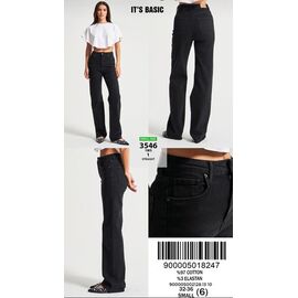 Джинси жіночі 3546-1W5-1 black р.32-36 "Jeans Style" недорого оптом від прямого постачальника