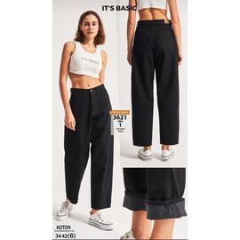 Джинси жіночі 3621-1W4-1 black р.34-42 "Jeans Style" недорого оптом від прямого постачальника