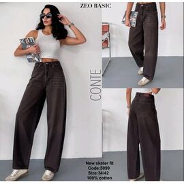 Джинси жіночі 5099 brown р.34-42 "Jeans Style" недорого оптом від прямого постачальника