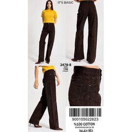 Джинси жіночі 2678-8-26W5-136 brown р.34-42 "Jeans Style" недорого оптом від прямого постачальника