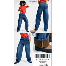 Джинси жіночі 4344-2W5-5 blue р.32-46 "Jeans Style" недорого оптом від прямого постачальника