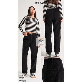 Джинси жіночі 3066-26W4-1 black р.34-42 "Jeans Style" недорого оптом від прямого постачальника