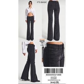 Фотография Джинсы женские 4370-26W5-1 black р.34-42 "Jeans Style" недорого оптом от прямого поставщика