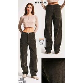 Джинси жіночі 3419-26W4-15 khaki р.34-40 "Jeans Style" недорого оптом від прямого постачальника