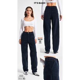 Джинси жіночі 3419-26W4-56 navy р.34-40 "Jeans Style" недорого оптом від прямого постачальника