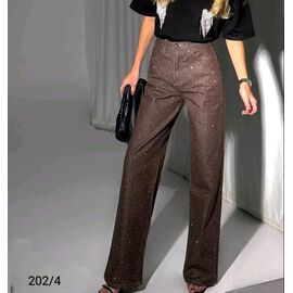 Джинси жіночі 202-4 brown р.26-31 "Jeans Style" недорого оптом від прямого постачальника