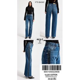 Джинси жіночі 4616T-2W5-5 blue р.34-42 "Jeans Style" недорого оптом від прямого постачальника