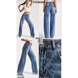 Джинси жіночі 3032T-4S5-27 l.blue р.34-40 "Jeans Style" недорого оптом від прямого постачальника