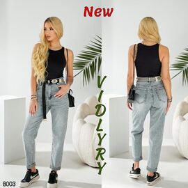 Джинси жіночі 8003 l.blue р.25-30 "Vidlyry" недорого оптом від прямого постачальника